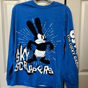 Disney Parks Disney 100 Oswald the Lucky Rabbit Long Sleeve Tee T-Shirt NEW